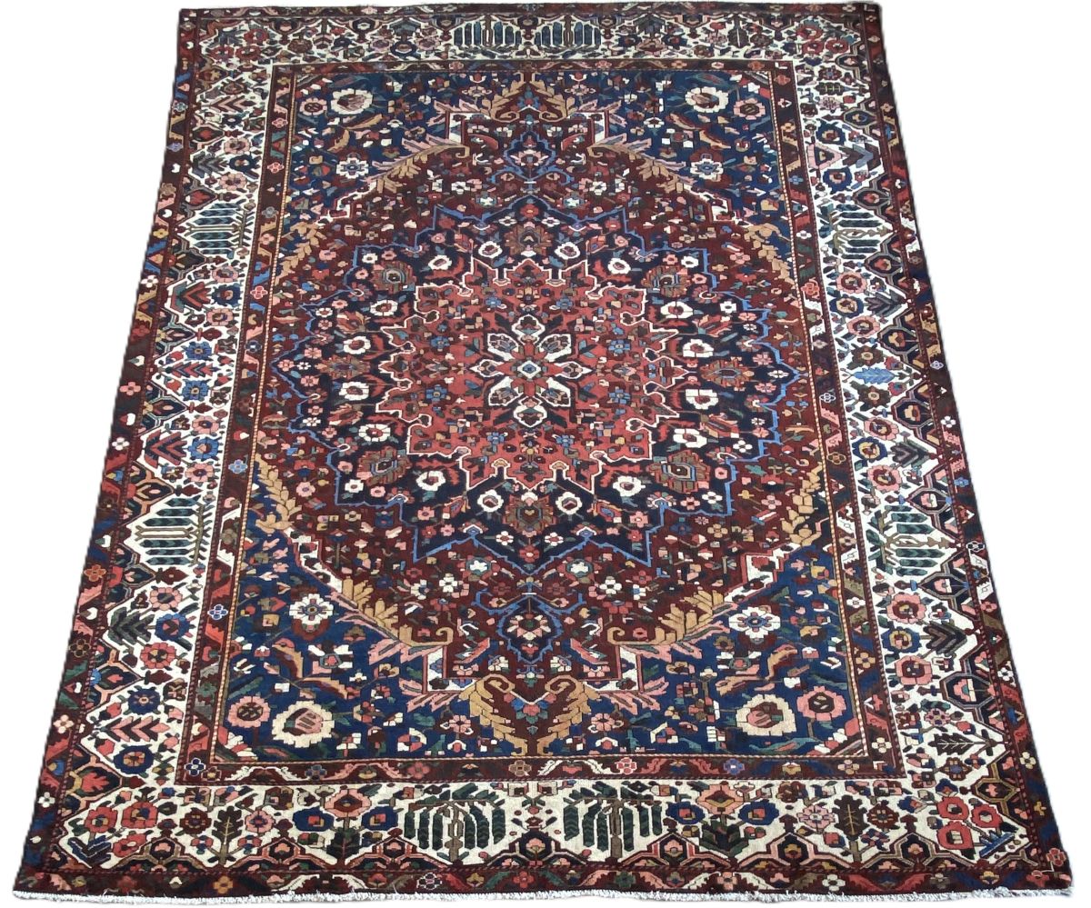 Hand-Knotted Tribal Persian Bakhtiar Carpet