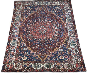 Hand-Knotted Tribal Persian Bakhtiar Carpet