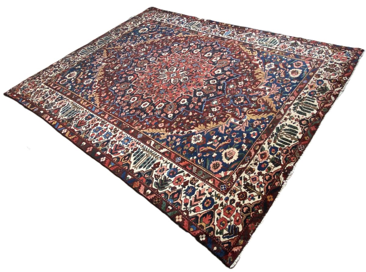 Hand-Knotted Tribal Persian Bakhtiar Carpet