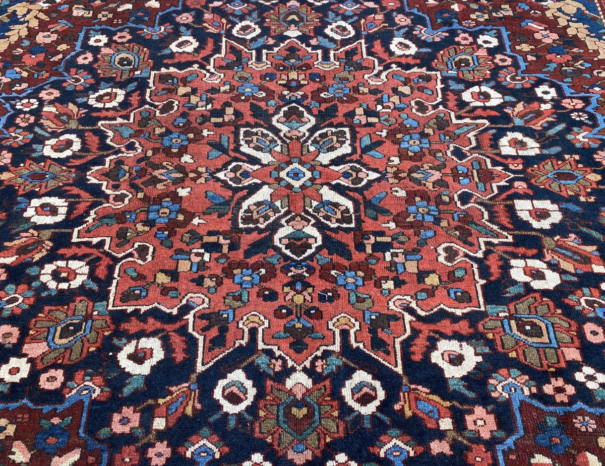 Hand-Knotted Tribal Persian Bakhtiar Carpet