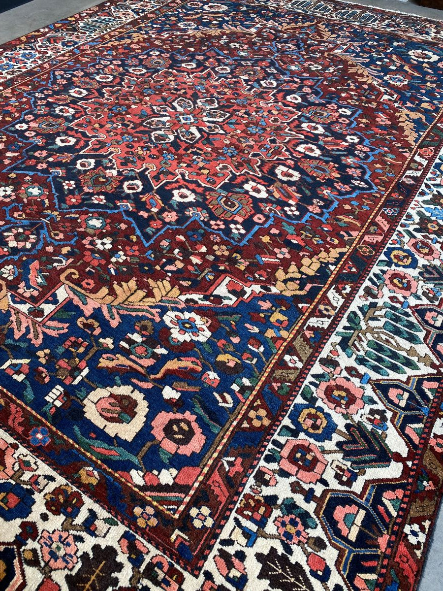 Hand-Knotted Tribal Persian Bakhtiar Carpet