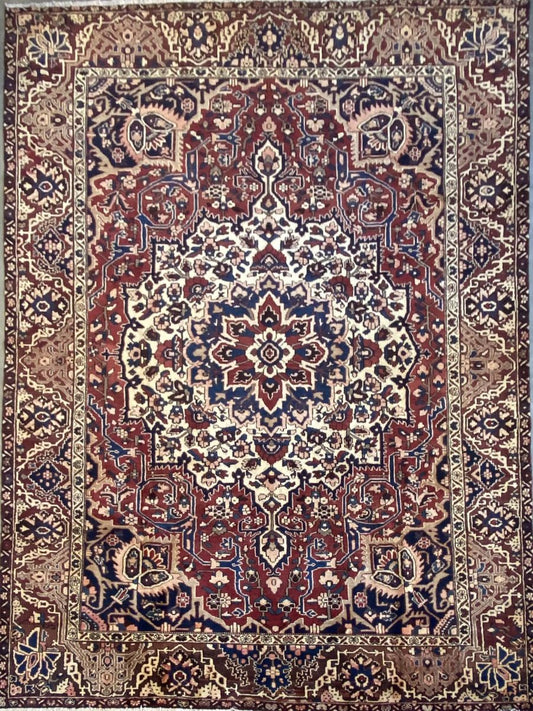 Hand-Knotted Tribal Persian Bakhtiar Carpet