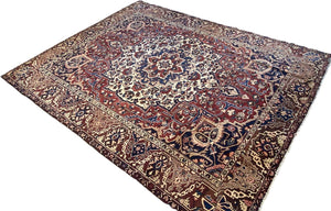 Hand-Knotted Tribal Persian Bakhtiar Rug