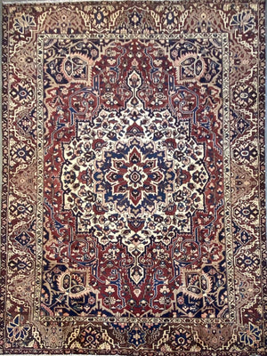 Hand-Knotted Tribal Persian Bakhtiar Rug