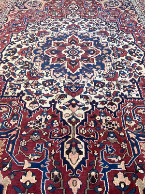 Hand-Knotted Tribal Persian Bakhtiar Rug