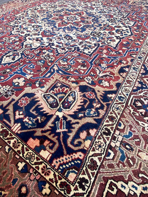 Hand-Knotted Tribal Persian Bakhtiar Rug