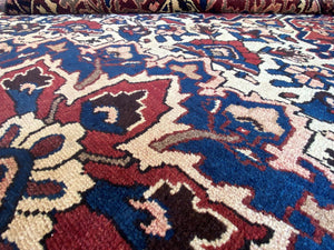 Hand-Knotted Tribal Persian Bakhtiar Rug