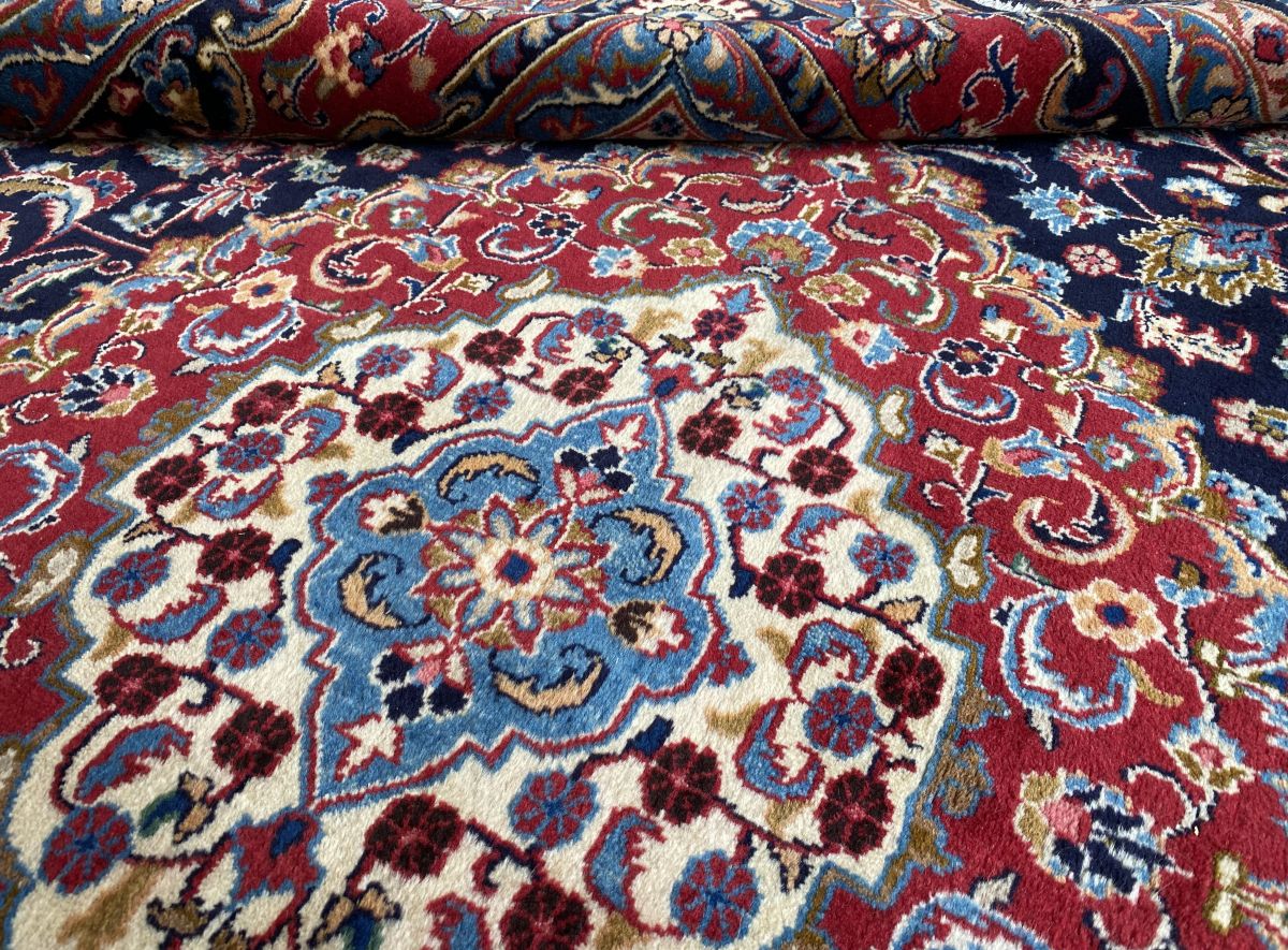 Hand-Knotted Persian Kashmar Carpet