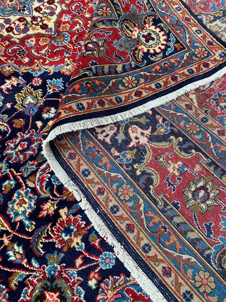 Hand-Knotted Persian Kashmar Carpet