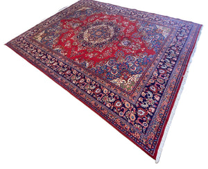 Hand-Knotted Persian Sabzevar Carpet