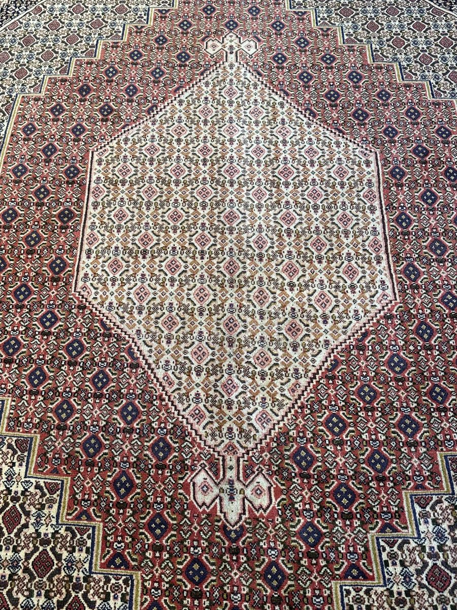 Hand-Knotted Tribal Persian Senneh Sanandaj Carpet