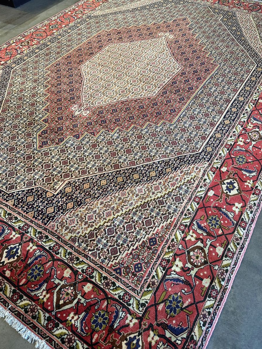Hand-Knotted Tribal Persian Senneh Sanandaj Carpet