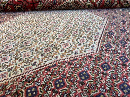 Hand-Knotted Tribal Persian Senneh Sanandaj Carpet
