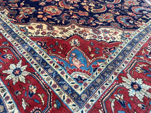 Hand-knotted Persian Jozan Carpet