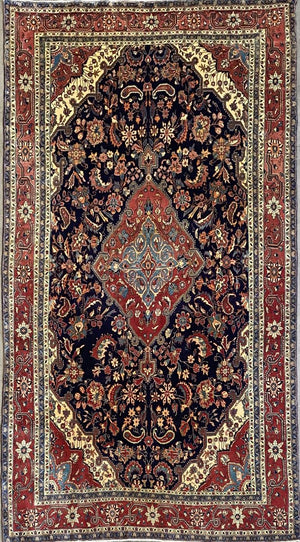 Hand-knotted Persian Jozan Carpet