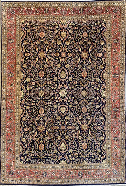 Fine Hand-Knotted Persian Bidjar Carpet