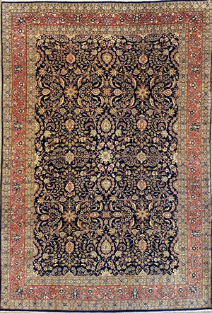 Fine Hand-Knotted Persian Bidjar Carpet