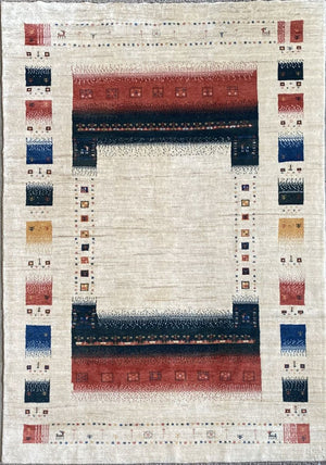 Hand-Woven Tribal Persian Gabbeh Rug