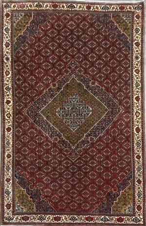Fine Hand-Knotted Tribal Persian Bidjar Carpet