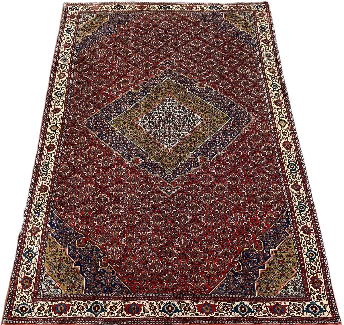 Fine Hand-Knotted Tribal Persian Bidjar Carpet