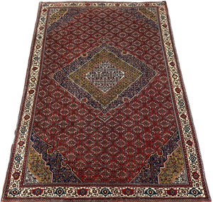 Fine Hand-Knotted Tribal Persian Bidjar Carpet