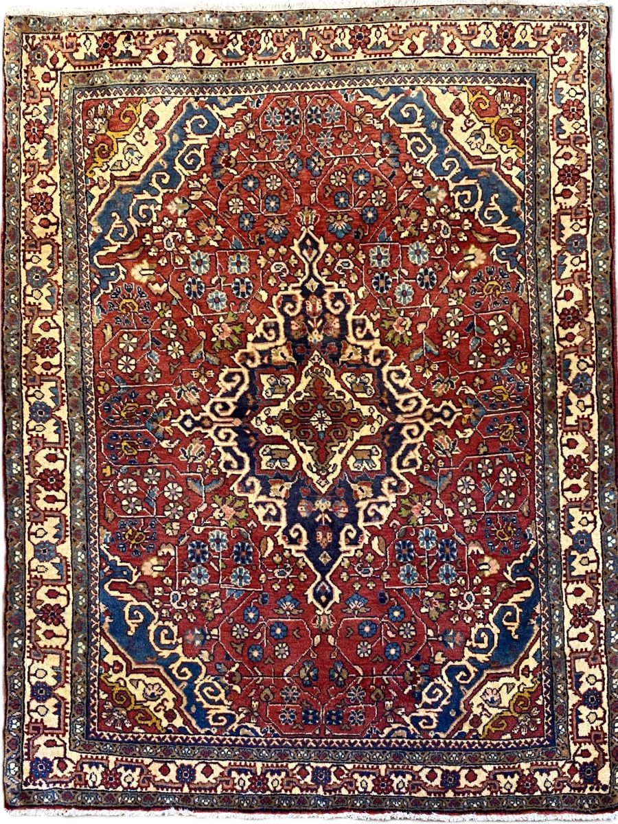Fine Hand-Knotted Persian Jozan Rug