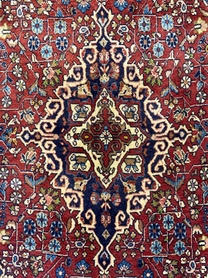 Fine Hand-Knotted Persian Jozan Carpet