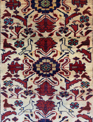 Hand-Knotted Tribal Persian Balouch Rug