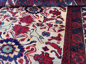 Hand-Knotted Tribal Persian Balouch Rug