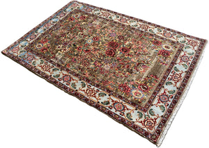 Rare Hand-Knotted Persian Bidjar Rug