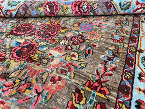 Rare Hand-Knotted Persian Bidjar Rug