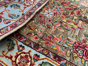 Rare Hand-Knotted Persian Bidjar Rug