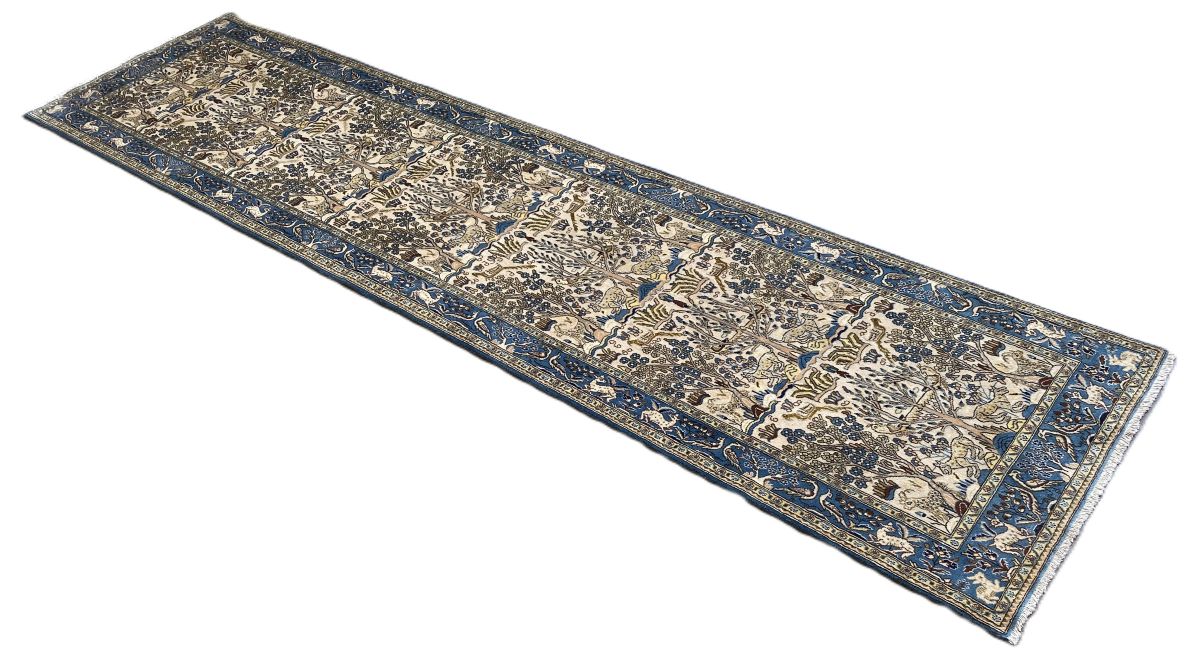 Fine Hand-Knotted Persian Qum Runner