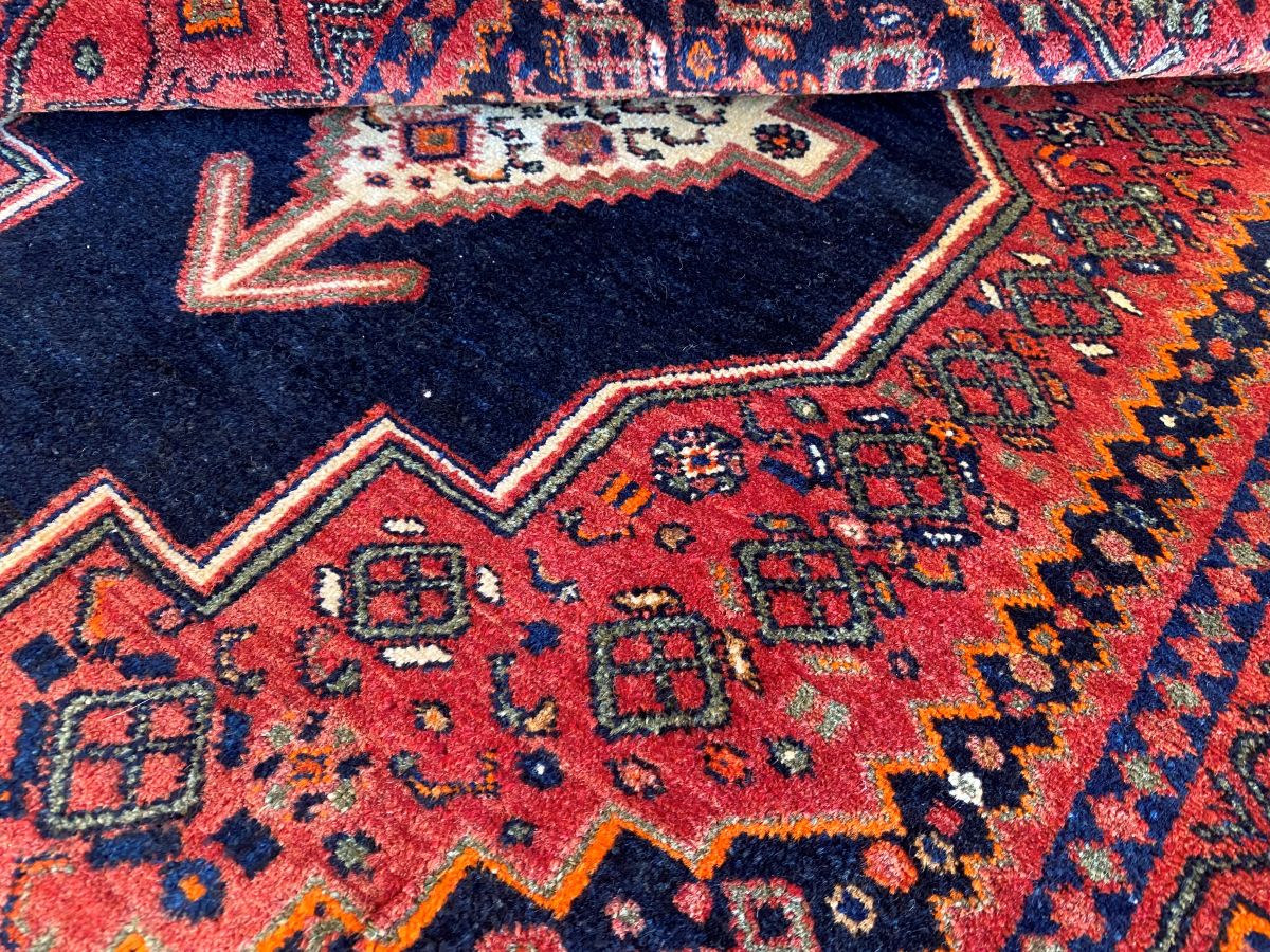 Hand-Knotted Tribal Persian Senneh Sanandaj Rug