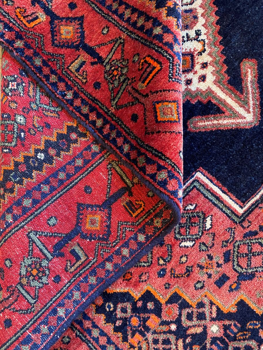 Hand-Knotted Tribal Persian Senneh Sanandaj Rug