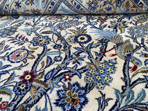 Superfine Hand-Knotted Persian Kashan Carpet