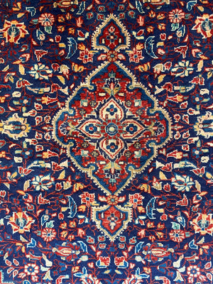 Fine Hand-Knotted Persian Jozan Carpet