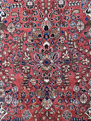 Fine Hand-Knotted Persian Jozan Rug