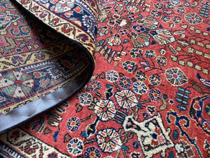 Fine Hand-Knotted Persian Jozan Rug