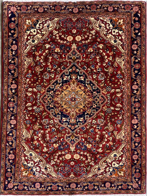 Fine Hand-Knotted Persian Jozan Rug