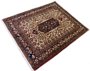 Fine Hand-Knotted Persian Qum Carpet