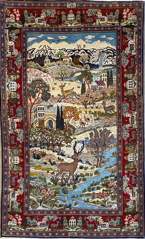 Fine Hand-knotted Persian Kashan Carpet