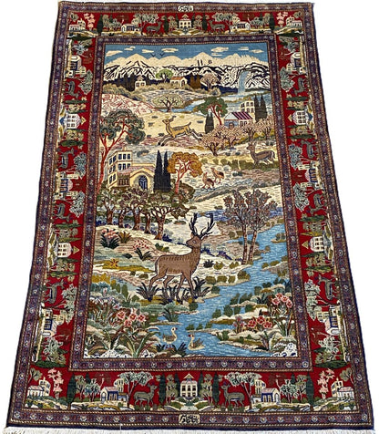 Fine Hand-knotted Persian Kashan Carpet