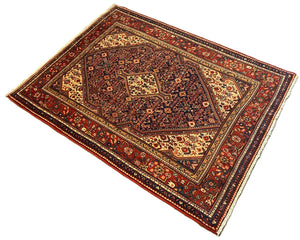 Fine Hand-Knotted Persian Jozan Carpet