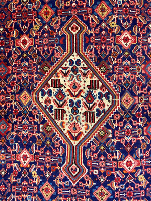 Fine Hand-Knotted Persian Jozan Carpet