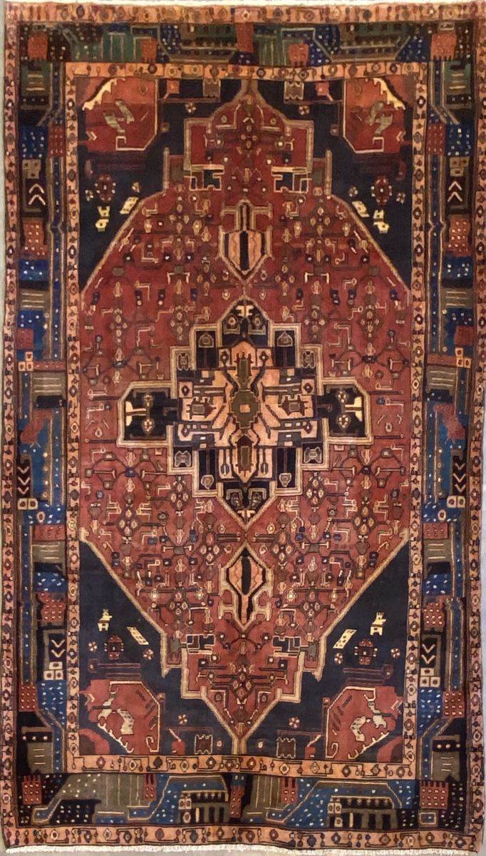Hand-Knotted Tribal Persian Kolyaie Rug