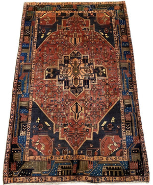 Hand-Knotted Tribal Persian Kolyaie Rug