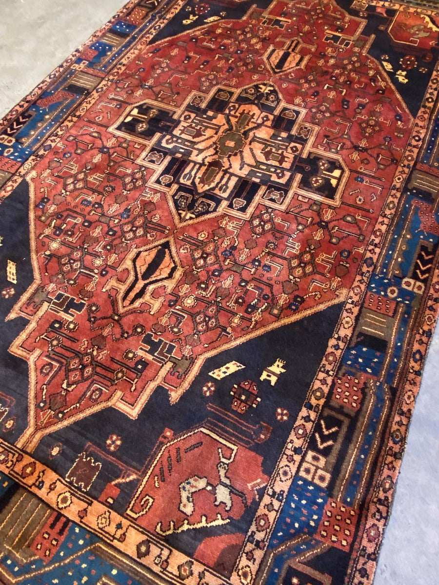 Hand-Knotted Tribal Persian Kolyaie Rug