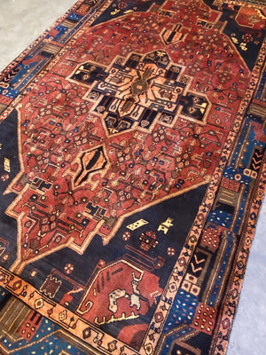 Hand-Knotted Tribal Persian Kolyaie Rug