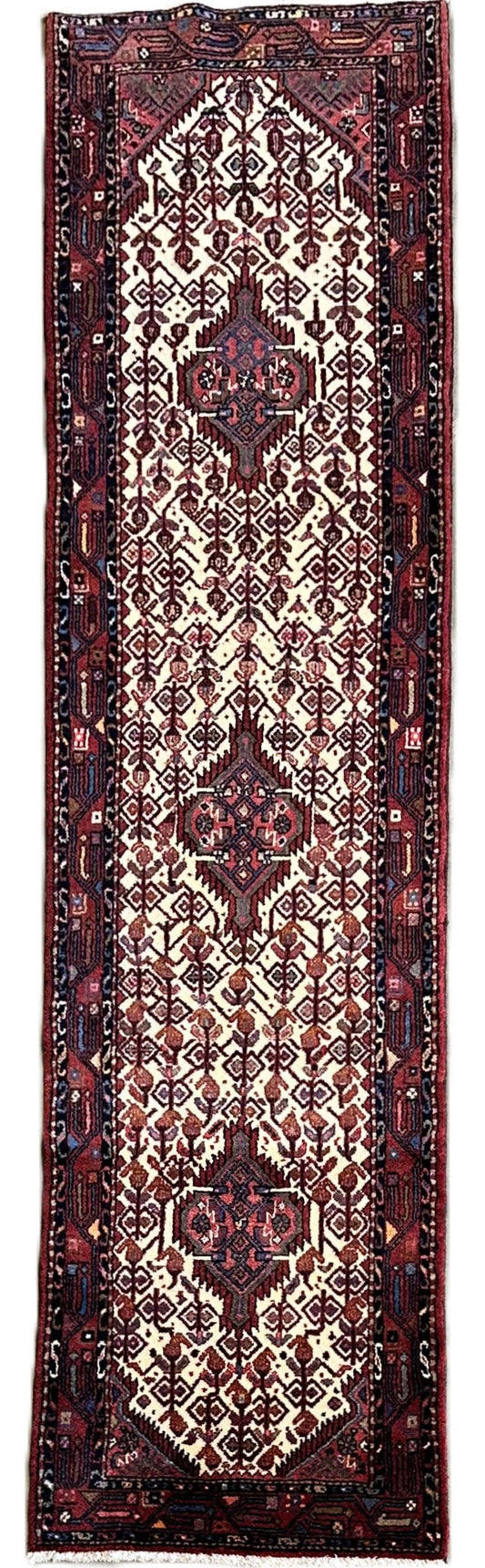 Hand-Knotted Tribal Persian Hamadan Runner